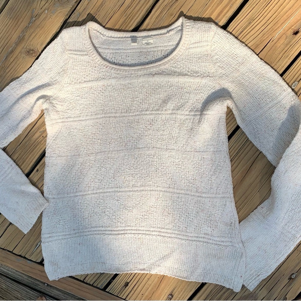 Anthropologie Moth rainbow marled Layering light weight Sweater size S